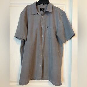 Quiksilver Button Down Shirt Short Sleeve SZ L